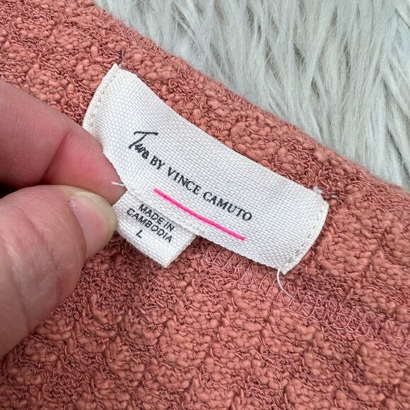 Two by Vince Camuto Boucle Texture Knit Button Front Cardigan - Picture 3 of 6